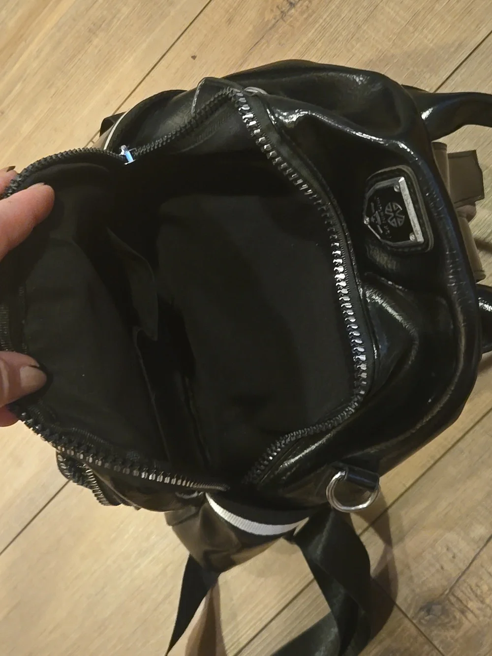Backpack Small Metal Goth Travel Gym Bag